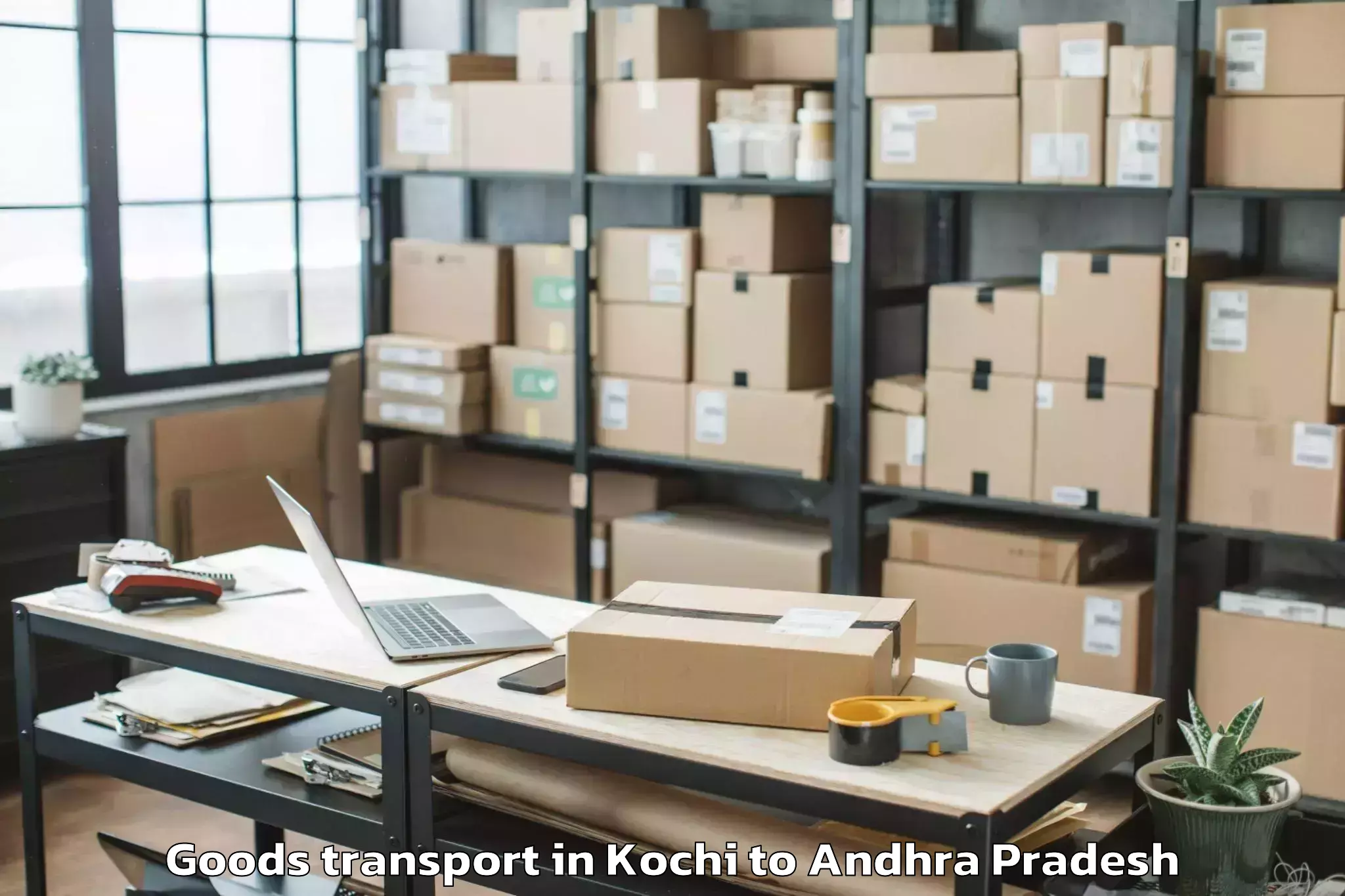 Expert Kochi to Koyyalagudem Goods Transport